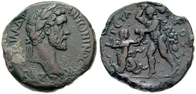 Alexandria Milne 1681b Antoninus Pius AE Drachm of Alexandria