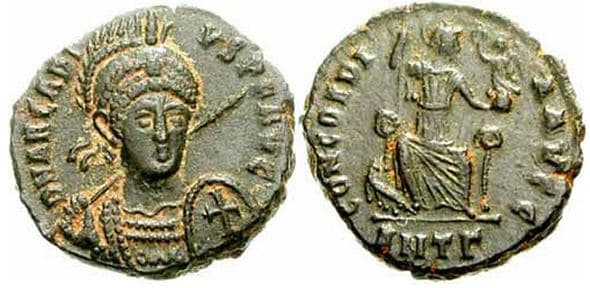 Antioch RIC X 97 Arcadius AE3
