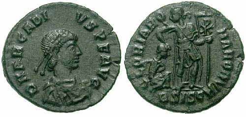 Siscia RIC IX 38c2 Arcadius AE 3/4