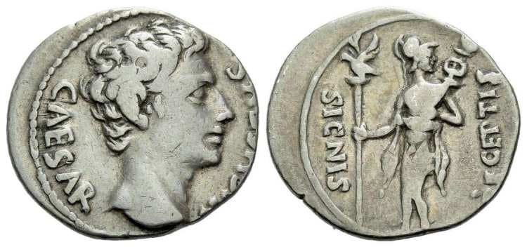 RIC 41 Augustus AR Denarius