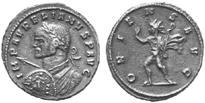 Goebl 244a Aurelian, AR denarius from aureus dies, 21mm, 2,99g
