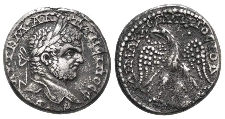 Emesa Prieur 1010 Caracalla AR Tetradrachm of Emesa, Syria