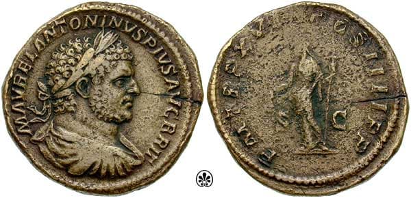 RIC 498a Caracalla AE Sestertius