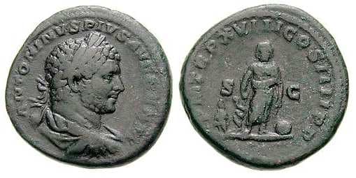 RIC 554b Caracalla AE As