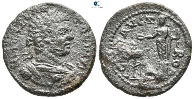Alexandria Troas Bellinger 269 Caracalla, AE25 of Alexandria, Troas