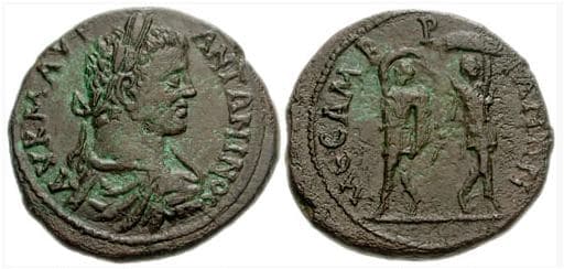 Mesembria Varbanov 4159 Caracalla AE28 of Mesembria, Thrace