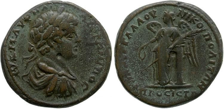 Nikopolis Moushmov 1078 Caracalla AE27 of Nikopolis ad Istrum