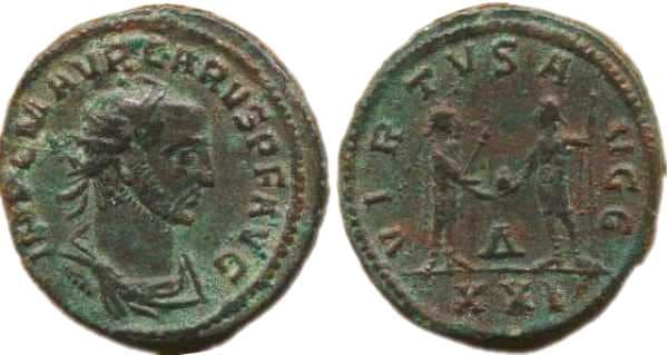 RIC 124, Δ Carus AE Antoninianus
