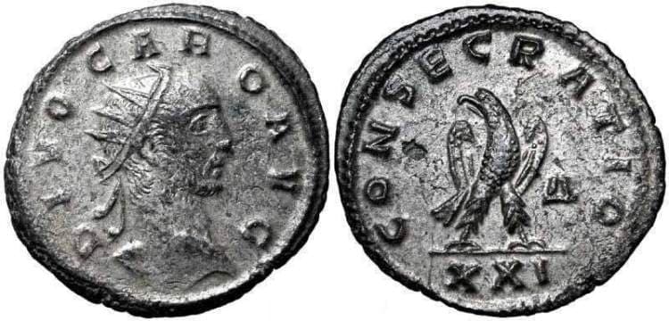 RIC 126 Divus Carus AE Antoninianus