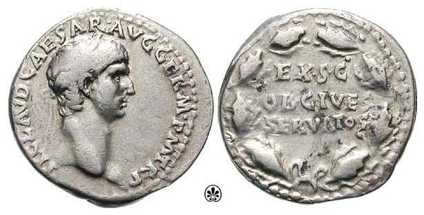 RIC 6 Claudius Denarius