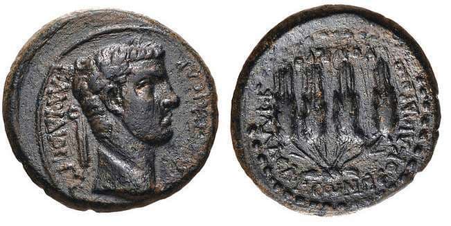 Philadelphia RPC 3039 var Claudius, AE17 of Philadelphia, Lydia