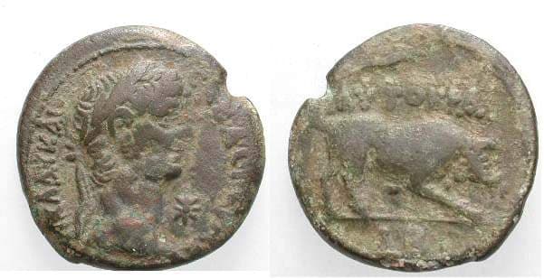 Milne 69 Claudius AE25 Diobol of Alexandria