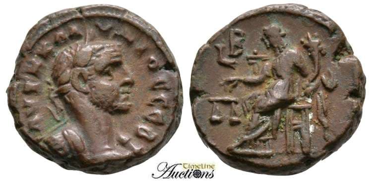 Alexandria Milne 4231 Claudius II Potin Tetradrachm of Alexandria