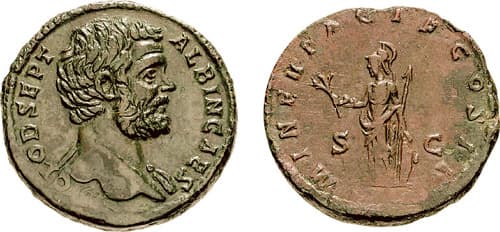 RIC 54b Clodius Albinus, as Caesar, AE Sestertius