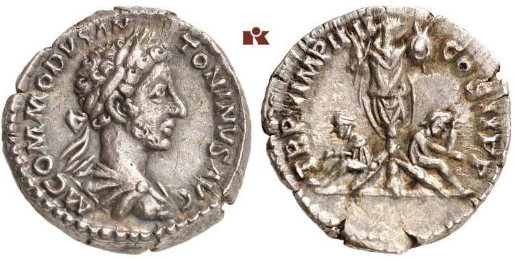 RIC 9c Sear 5706 Commodus Denarius