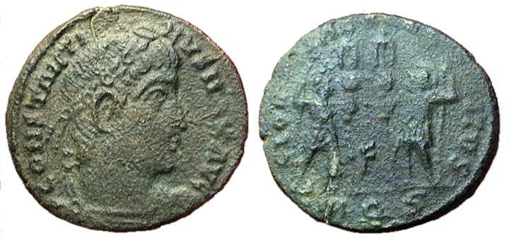 Aquileia RIC VII 131, S Constantine I, AE follis, Aquileia
