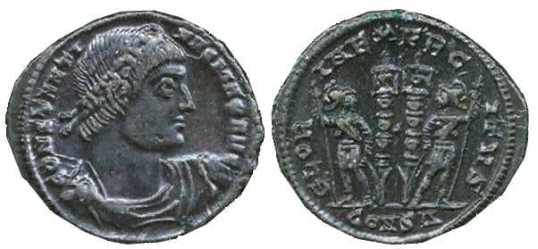 Constantinople RIC VII 59, Δ Constantine I, AE follis of Constantinople