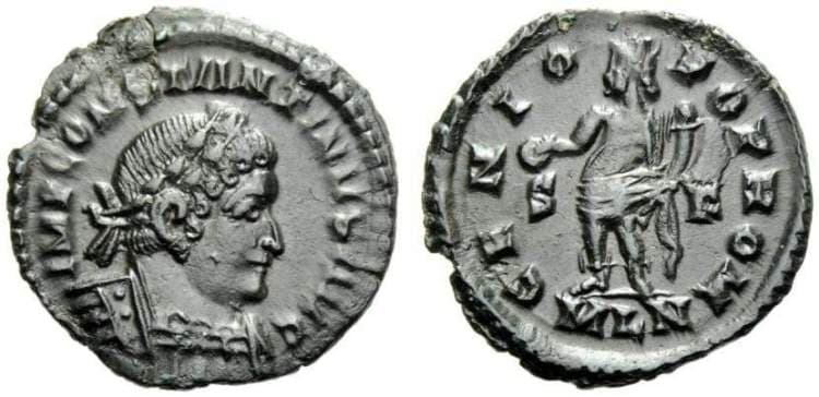 London RIC VII 37 Constantine I, AE follis, London