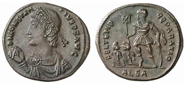 Alexandria RIC VIII 55 Constantius II AE follis of Alexandria