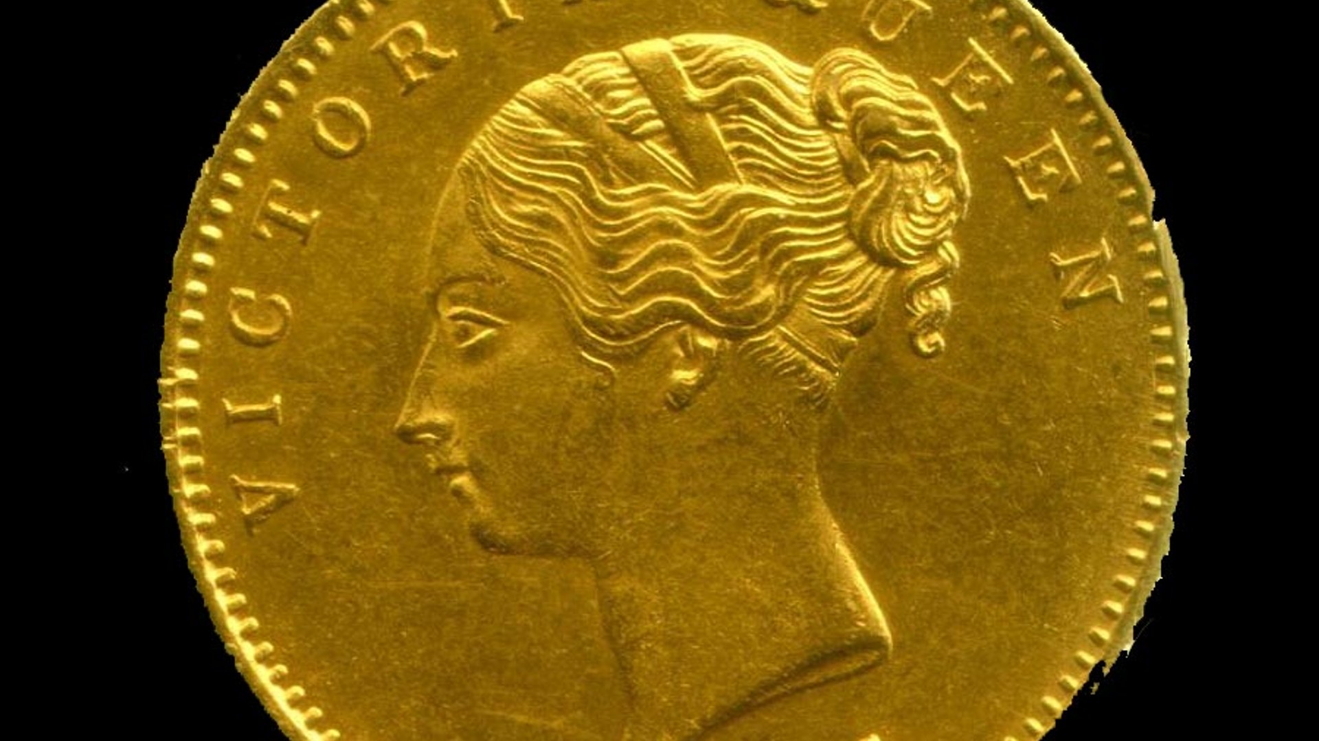 ヴィクトリア女王モフール金貨1841年｜大英帝国インド統治の輝き